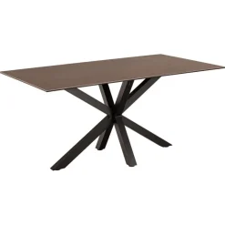 Nordhavn Eettafels|Zuvio Eettafel Bruin Keramiek 160cm