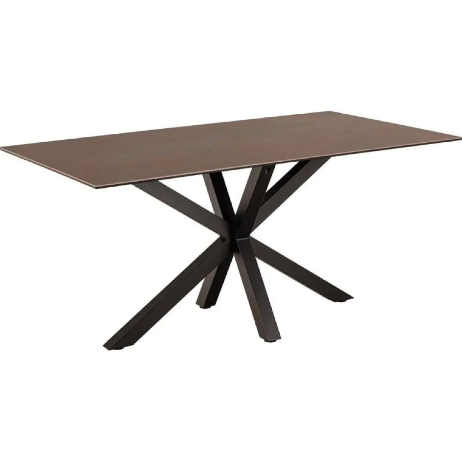 Nordhavn Eettafels|Zuvio Eettafel Bruin Keramiek 160cm