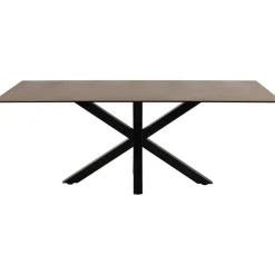 Nordhavn Eettafels|Zuvio Eettafel Bruin Keramiek 200cm