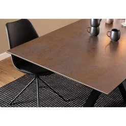 Nordhavn Eettafels|Zuvio Eettafel Bruin Keramiek 200cm