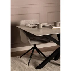 Nordhavn Eettafels|Zuvio Eettafel Grijs Keramiek 160cm
