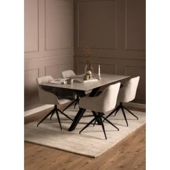 Nordhavn Eettafels|Zuvio Eettafel Grijs Keramiek 160cm