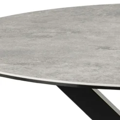 Nordhavn Eettafels|Zuvio Eettafel Rond Grijs Keramiek 120cm