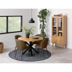 Nordhavn Eettafels|Zuvio Eettafel Rond Naturel 120cm