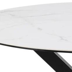 Nordhavn Eettafels|Zuvio Eettafel Rond Wit Keramiek 120cm