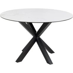Nordhavn Eettafels|Zuvio Eettafel Rond Wit Keramiek 120cm