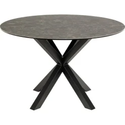 Nordhavn Eettafels|Zuvio Eettafel Rond Zwart Keramiek 120cm