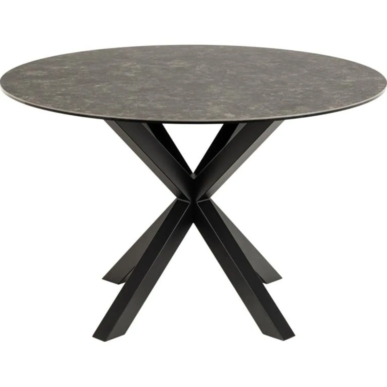 Nordhavn Eettafels|Zuvio Eettafel Rond Zwart Keramiek 120cm