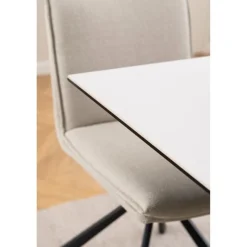 Nordhavn Eettafels|Zuvio Eettafel Wit Keramiek 135cm