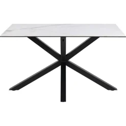 Nordhavn Eettafels|Zuvio Eettafel Wit Keramiek 135cm