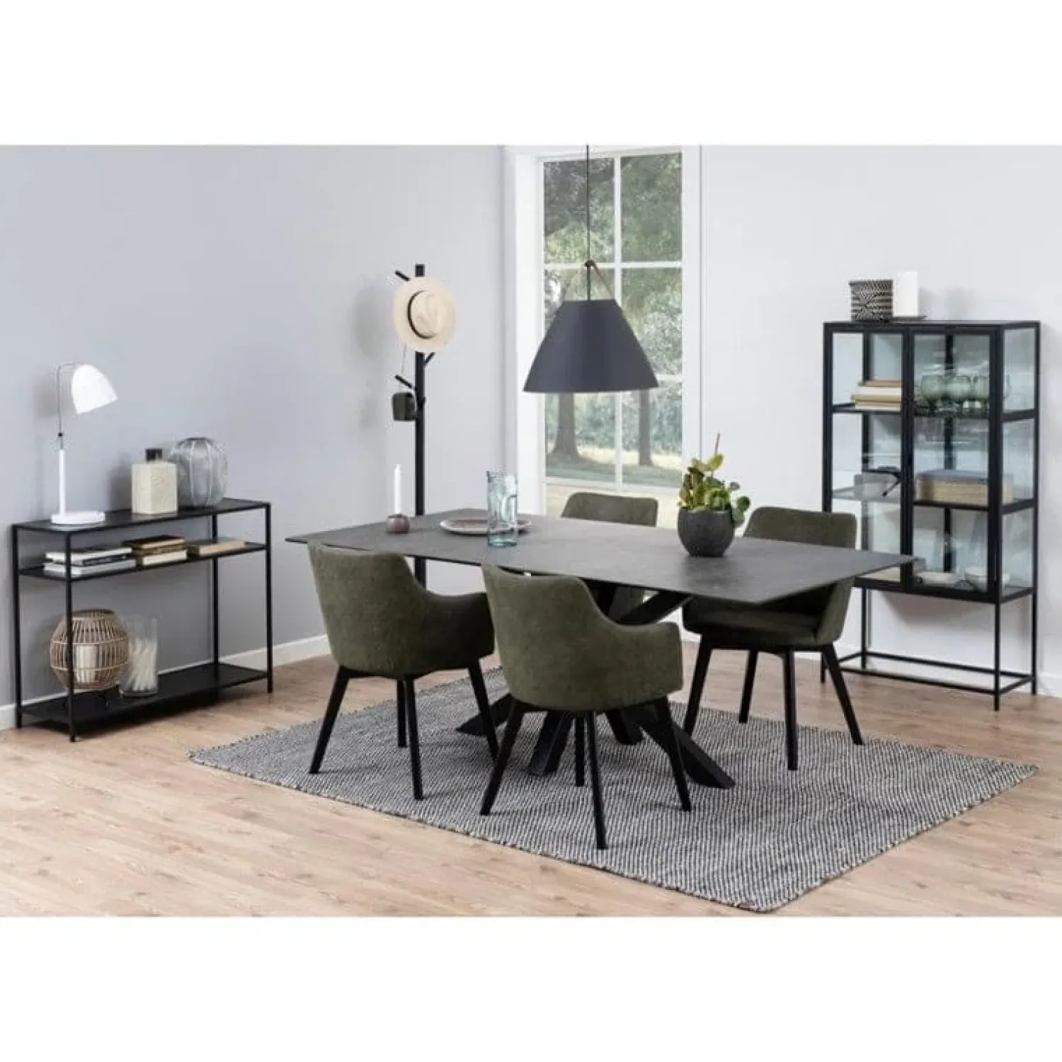 Nordhavn Eettafels|Zuvio Eettafel Zwart Keramiek 200cm
