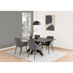 Nordhavn Eettafels|Zuvio Eettafel Zwart Keramiek 200cm