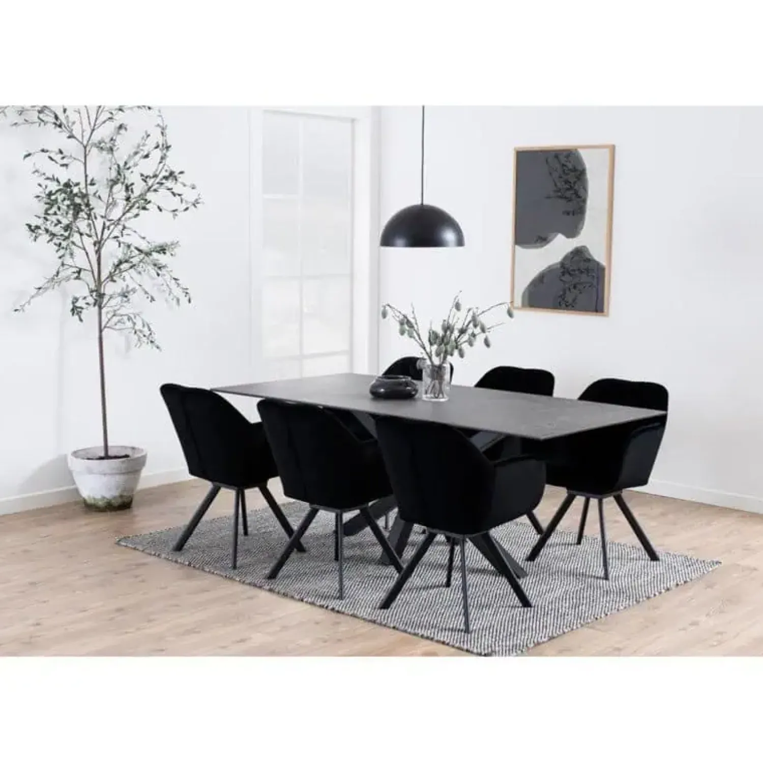 Nordhavn Eettafels|Zuvio Eettafel Zwart Keramiek 200cm