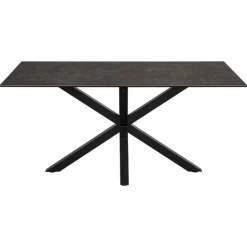 Nordhavn Eettafels|Zuvio Eettafel Zwart Keramiek 160cm