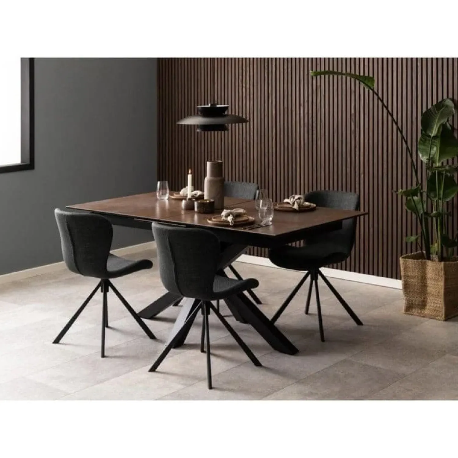 Nordhavn Eettafels|Zuvio Uitschuifbare Eettafel Bruin Keramiek 210cm