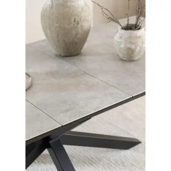 Nordhavn Eettafels|Zuvio Uitschuifbare Eettafel Grijs Keramiek 240cm