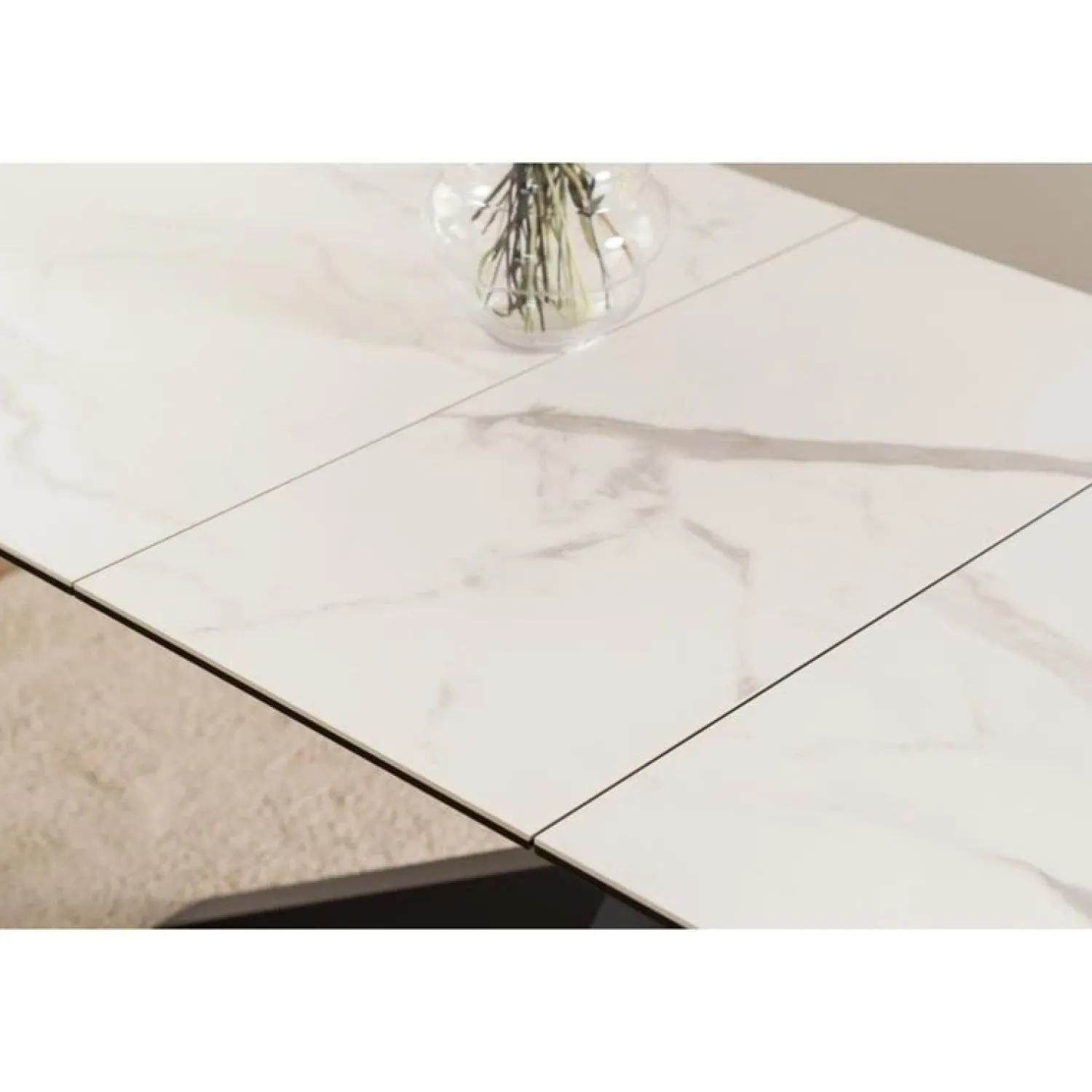 Nordhavn Eettafels|Zuvio Uitschuifbare Eettafel Wit Keramiek 210cm