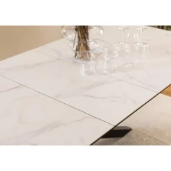 Nordhavn Eettafels|Zuvio Uitschuifbare Eettafel Wit Keramiek 240cm