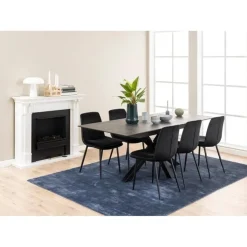 Nordhavn Eettafels|Zuvio Uitschuifbare Eettafel Zwart Keramiek 210cm