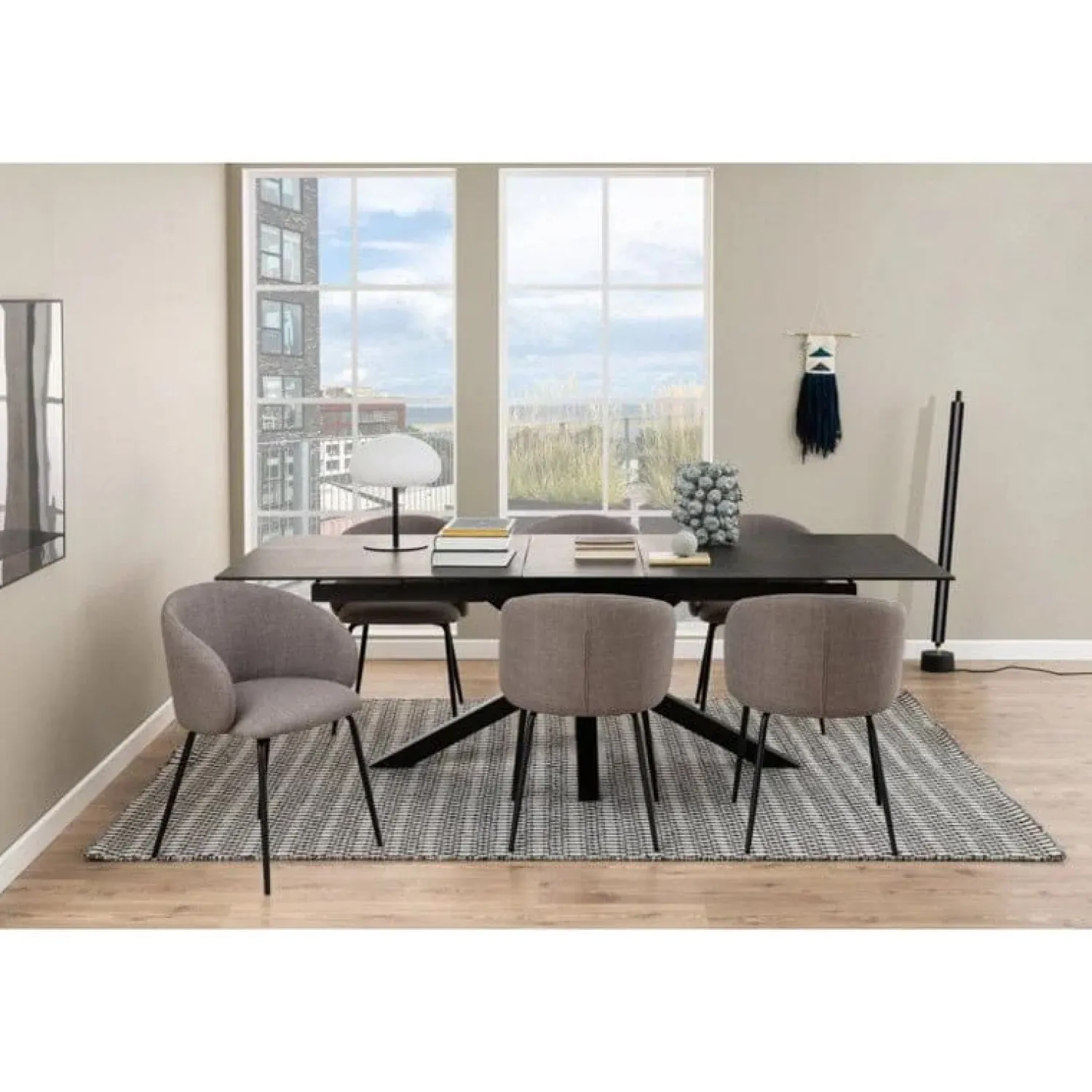 Nordhavn Eettafels|Zuvio Uitschuifbare Eettafel Zwart Keramiek 240cm