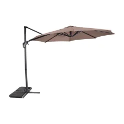 Lesli Living Parasols|Zweefparasol Libra taupe 300cm