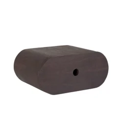 Label51 Nachtkastjes|Industriele Kasten|Zwevend Nachtkastje Rise Espresso Mangohout 45cm