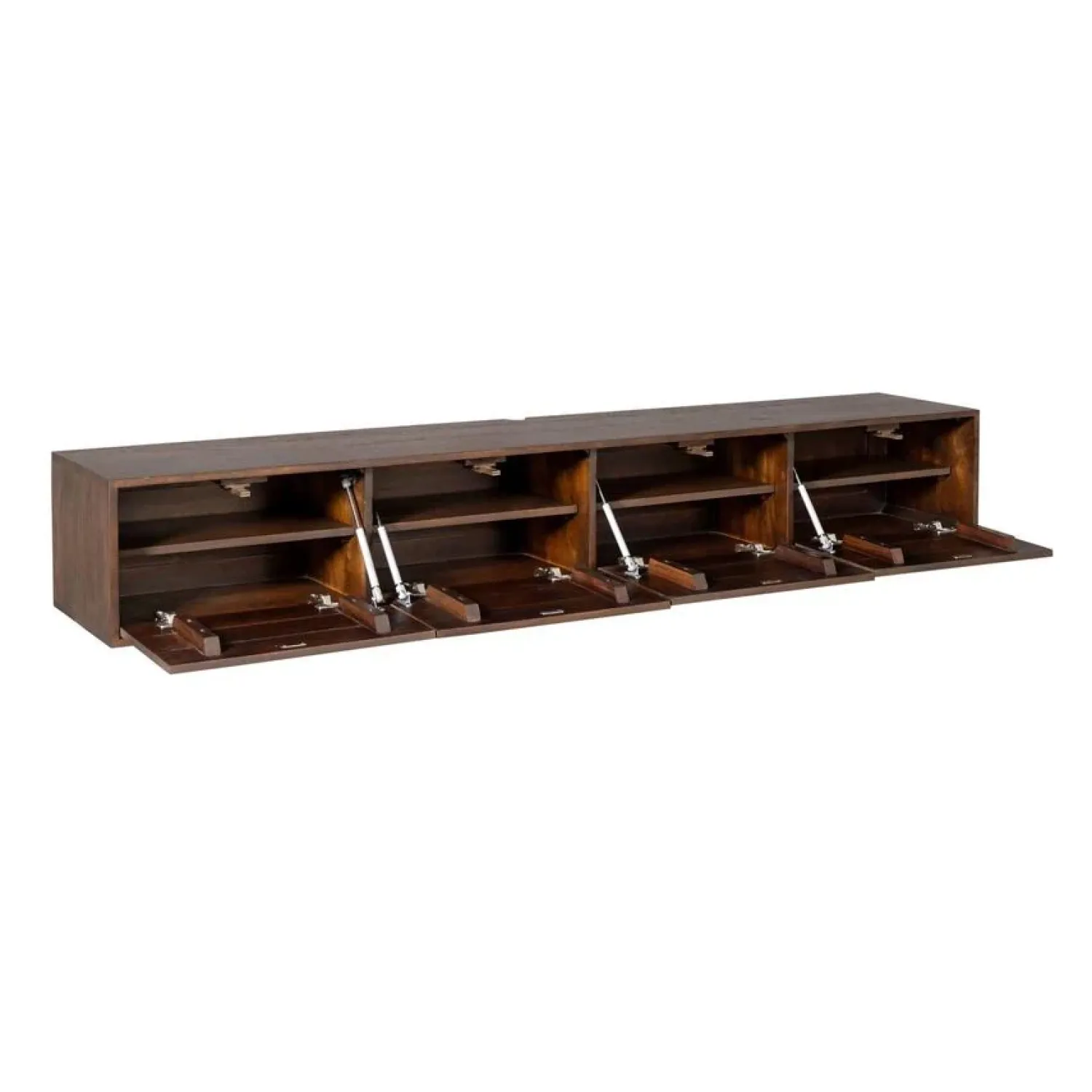 Furndea Industriele Kasten|Tv Meubels|Zwevend Tv meubel Melanie Walnoot 240cm
