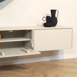 Furndea Industriele Kasten|Tv Meubels|Zwevend Tv meubel Melanie Zand 120cm