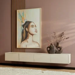 Furndea Industriele Kasten|Tv Meubels|Zwevend Tv meubel Melanie Zand 240cm