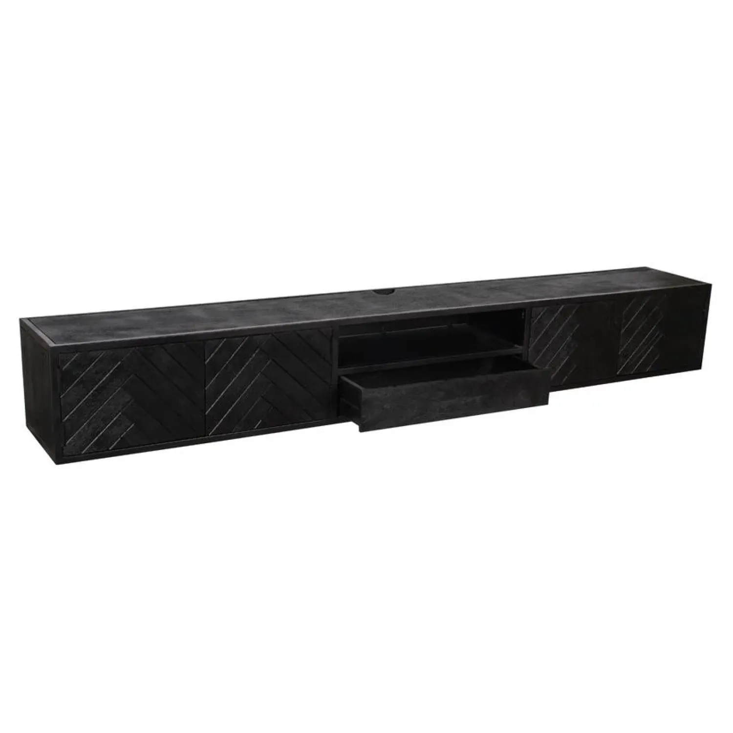 Furndea Industriele Kasten|Tv Meubels|Zwevend Tv meubel Scandi 280 cm